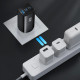 Зарядний пристрій Asometech GaN 65W PD+QC4.0 3-порти (USB-A + 2 USB Type-C) чорний (RCE-6501)