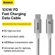 Кабель зарядний Baseus USB Type-C to Type-C 100W 5A 1м White (CAJY020002)
