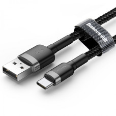 Кабель зарядний Baseus USB-A to USB Type-C 60W 3А 2м grey (CATKLF-FG1)