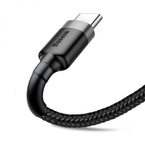 Кабель зарядний Baseus USB-A to USB Type-C 60W 3А 2м grey (CATKLF-FG1)