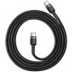 Кабель зарядний Baseus USB Type-C to USB Type-C 60W 1м grey (CATKLF-IG1)