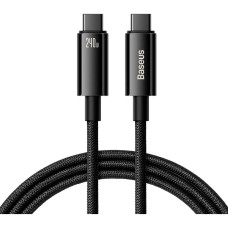 Кабель Baseus Tungsten Gold USB Type-C to USB Type-C PD3.1 240W 5A E-maker 2м black (CB000038)