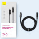 Кабель Baseus Tungsten Gold USB Type-C to USB Type-C PD3.1 240W 5A E-maker 2м black (CB000038)