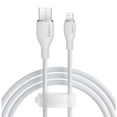 Кабель Baseus Pudding Series USB-A to Lightning TPE Fast Charging 2.4A 1.2m white (CB000052)