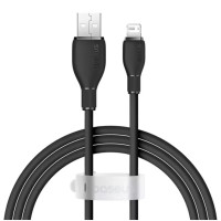Кабель Baseus Pudding Series USB-A to Lightning TPE Fast Charging 2.4A 1.2m black (CB000052)