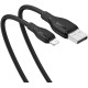 Кабель Baseus Pudding Series USB-A to Lightning TPE Fast Charging 2.4A 1.2m black (CB000052)