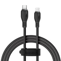 Кабель Baseus Pudding Series TPE USB Type-C to Lightning 20W 5A 1.2m чорний (CB000053)