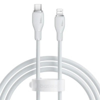 Кабель Baseus Pudding Series TPE USB Type-C to Lightning 20W 5A 1.2m білий (CB000053)