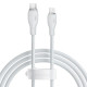 Кабель Baseus Pudding Series TPE USB Type-C to Lightning 20W 5A 1.2m білий (CB000053)