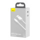 Кабель Baseus Simple Wisdom Data Cable Kit USB to Lightning (набір 2 шт) 2.4A 1.5 m White (TZCALZJ-02)