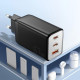 Зарядний пристрій Essager 67W GaN PD QC3.0 USB+2Type-C black (G671A2CU1)