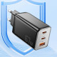 Зарядний пристрій Essager 67W GaN PD QC3.0 USB+2Type-C black (G671A2CU1)