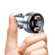 Автомобільний зарядний пристрій Essager 80W Digital Display Car Charger grey (ES-CC10)