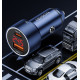 Автомобільний зарядний пристрій Toocki Car Charger 75W Digital Display blue (TQ-CC08)
