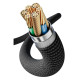 Кабель Toocki USB Type-C to USB Type-C 100W LED дисплей швидка зарядка 1м blue (TQ-X36)