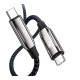 Кабель Toocki USB Type-C to USB Type-C PD3.1 240W 2м чорний (TQ-X80)