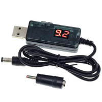 Кабель для роутера USB-DC з перемикачем 9V-12V 5.5-2.1 + 3.5-1.35мм