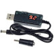 Кабель для роутера USB-DC з перемикачем 9V-12V 5.5-2.1 + 3.5-1.35мм