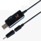 Кабель для роутера USB-DC з перемикачем 9V-12V 5.5-2.1 + 3.5-1.35мм