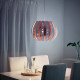 Абажур Ikea Överud білий мідний (102.979.20)