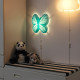Світлодіодний настінний світильник Ikea Upplyst метелик світло-блакитний (604.403.41)